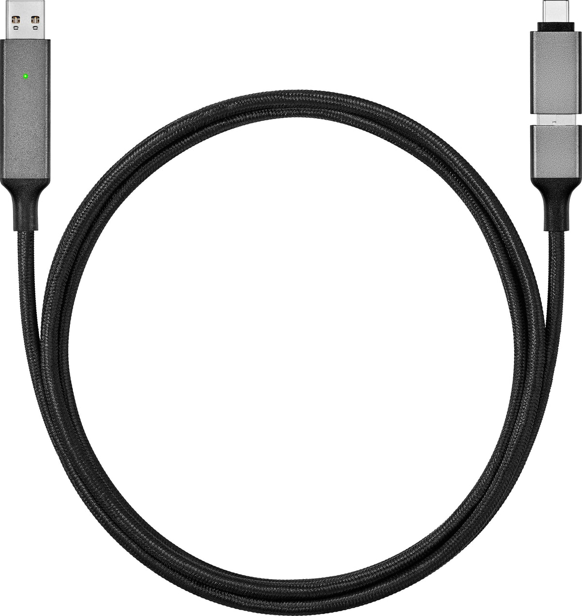 Insignia™ - 6 ft. USB 3.0 File Transfer Cable for Windows / Mac Computers - Black
