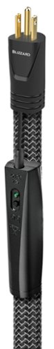 AudioQuest - Blizzard 9.8' Power Cable with C13 to 3-Prong Wall Plug Connectors - Black