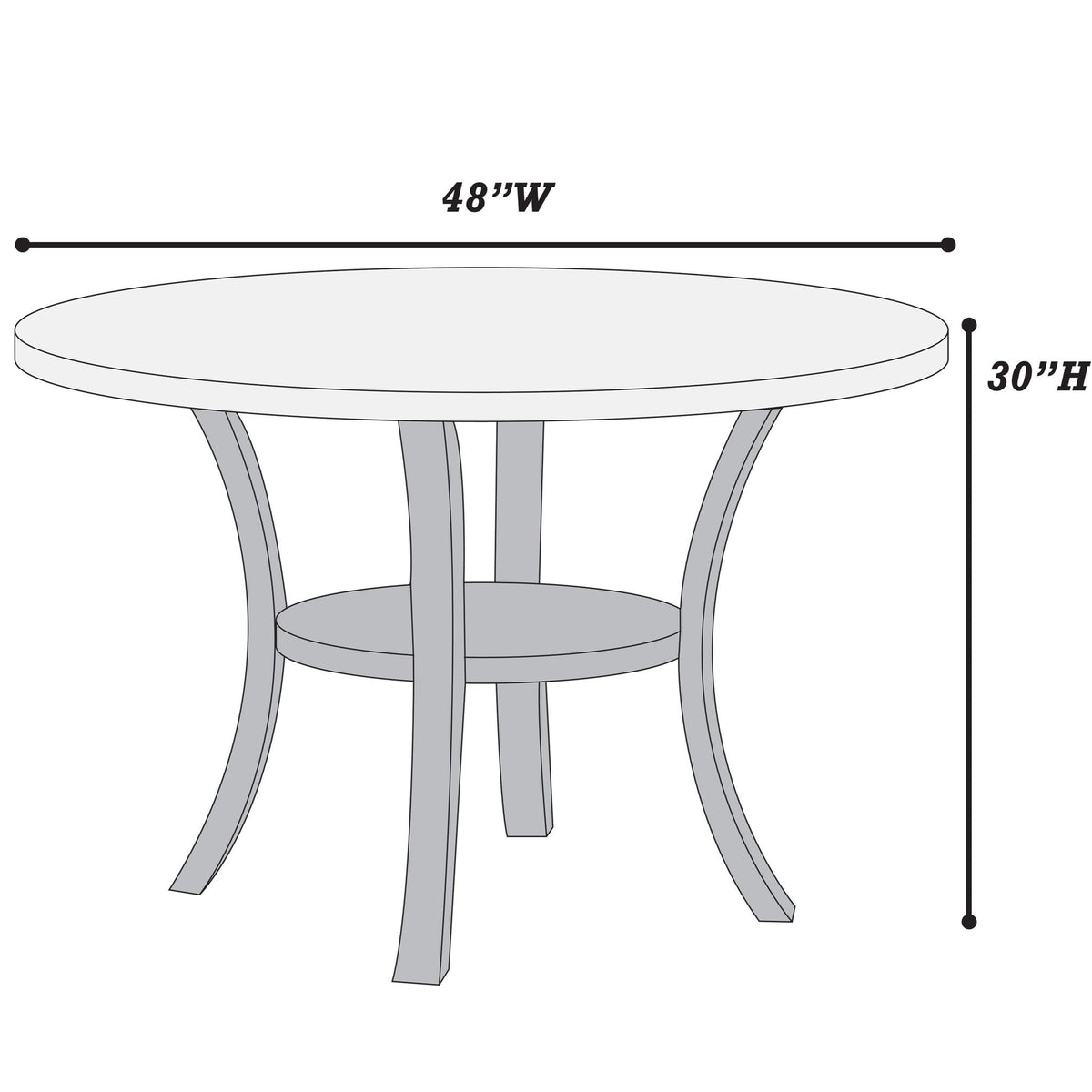 Elegante juego de comedor de 5 piezas con mesa de superficie oscura, sillas y estante inferior para cocina o comedor