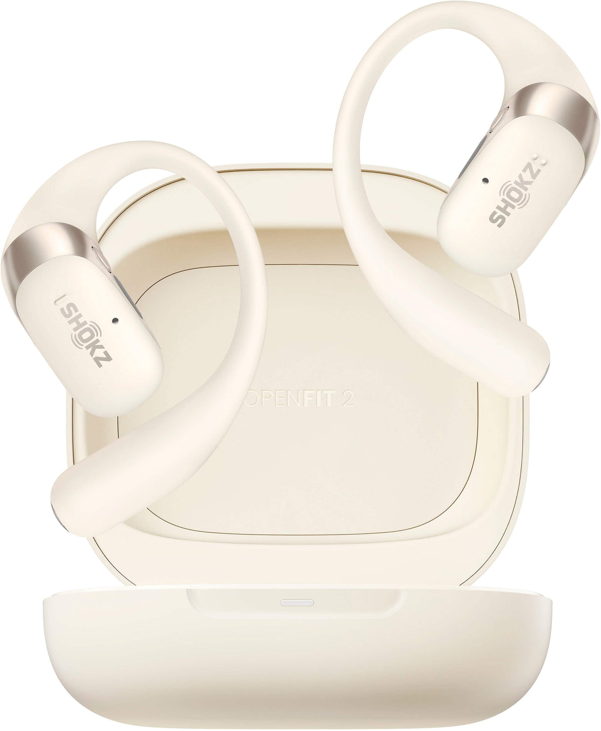 Shokz - OpenFit 2 Open-Ear True Wireless Earbuds - Beige