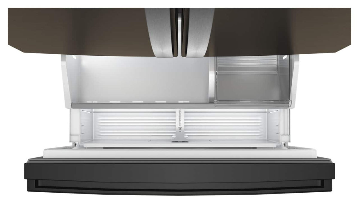 Whirlpool - 36 in. Wide 24 cu. ft. 3-Door French Door Counter Depth Refrigerator - Black Stainless Steel