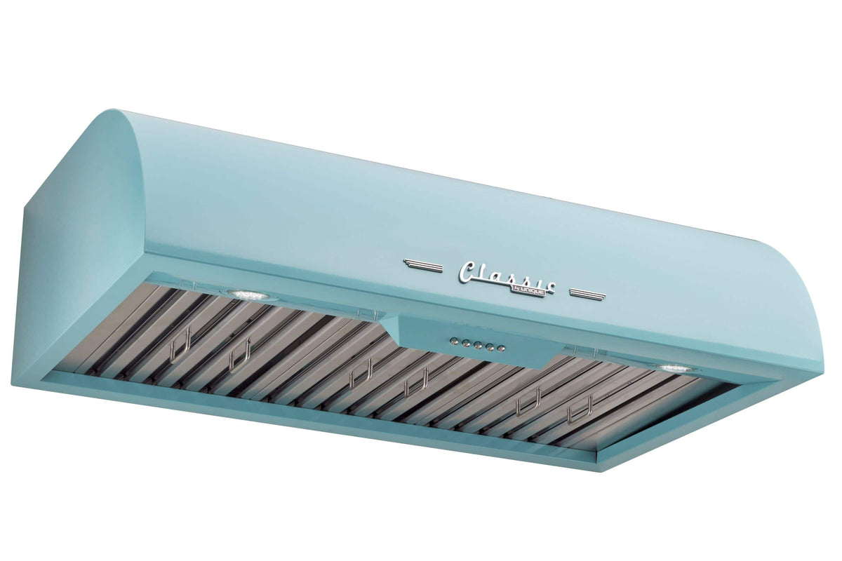 Unique Appliances - 36 inches - Externally Vented - Under cabinet Range Hood - Ocean Mist Turquoise
