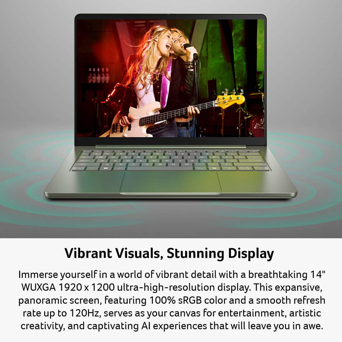 Acer - Swift Air 14 - 14" 2k LCD Laptop - Intel Core 5 Series 3 2026 - 8GB Memory – 512GB Storage - Sage