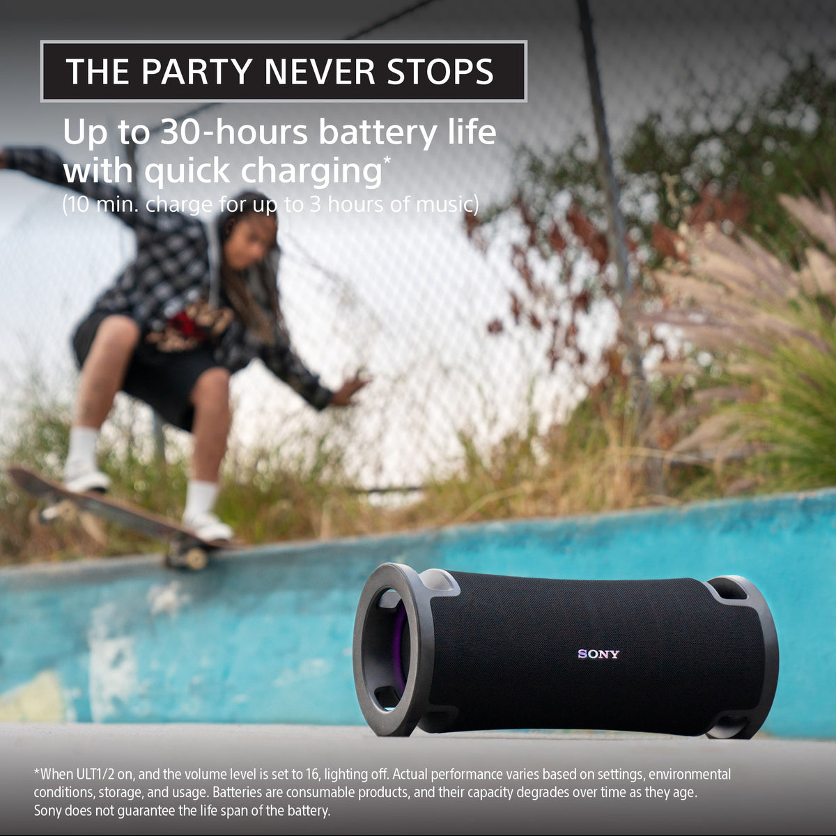 Sony - ULT FIELD 7 Wireless Speaker - Black