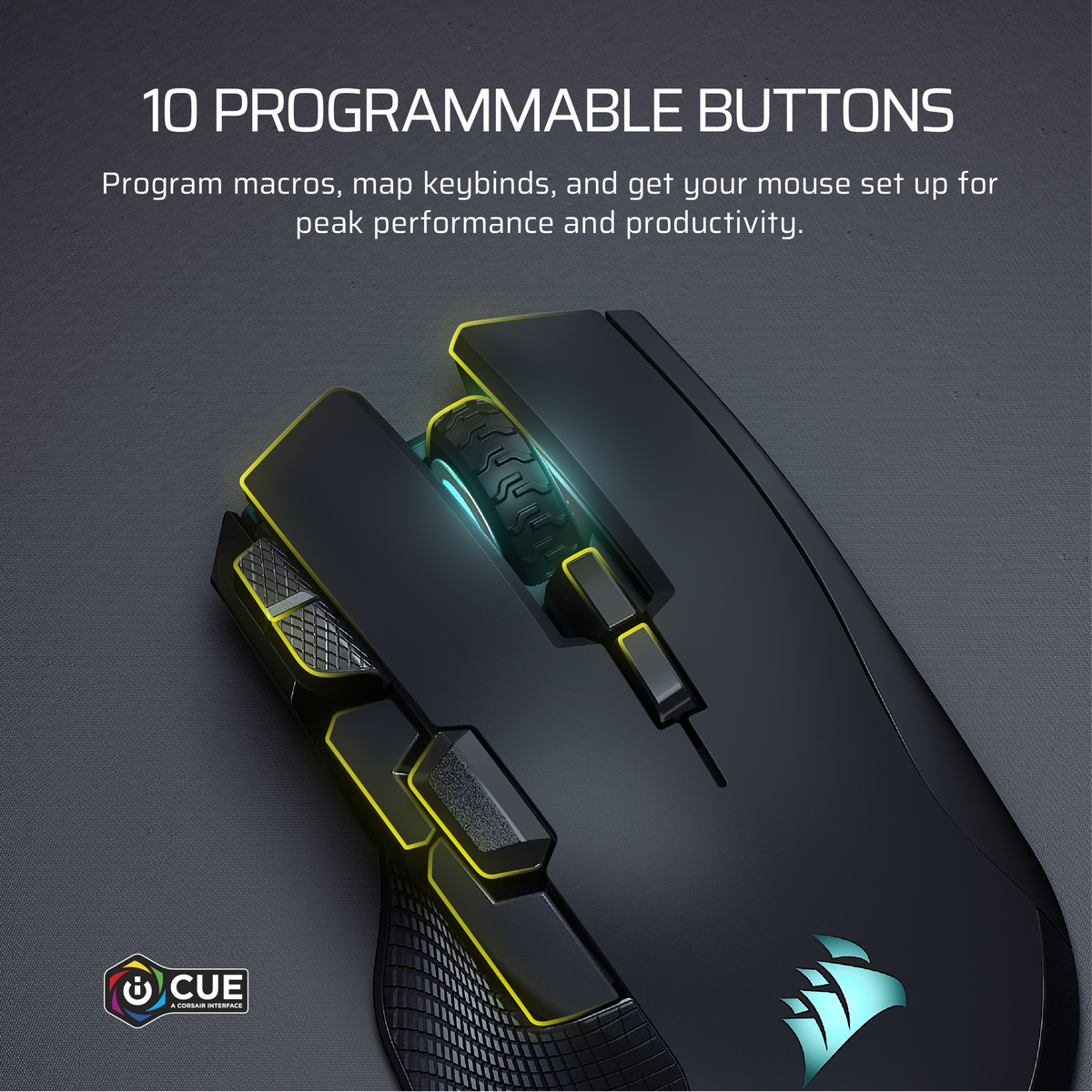 CORSAIR - IRONCLAW WIRELESS SE FPS/MOBA/MMO Optical Gaming Mouse - Wireless - Black