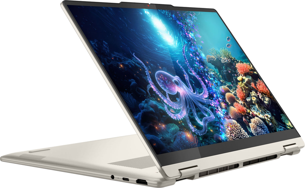 Lenovo - Yoga 7 2-in-1 14" 2K OLED Touchscreen Laptop - AMD Ryzen AI 5 330 2025 - 8GB Memory - 512GB Storage - Copilot+ PC - Seashell