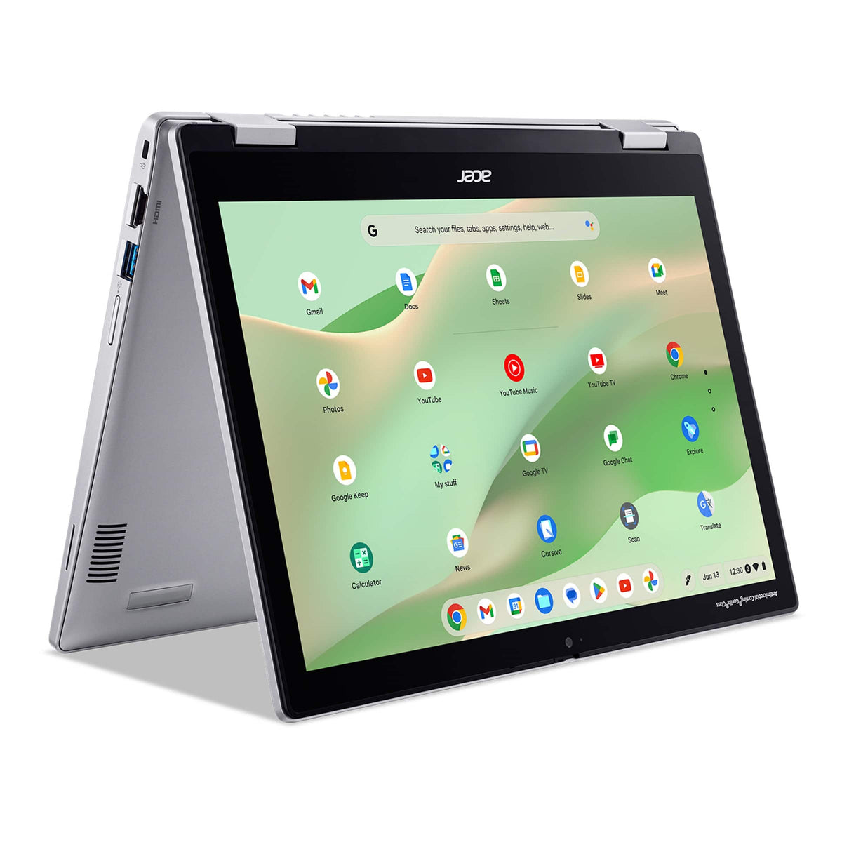 Acer - Chromebook Spin 312 2-in-1 Laptop – 12.2" WUXGA Touch - Intel Core i3-N305 – 8GB LPDDR5 – 128GB eMMC - Silver