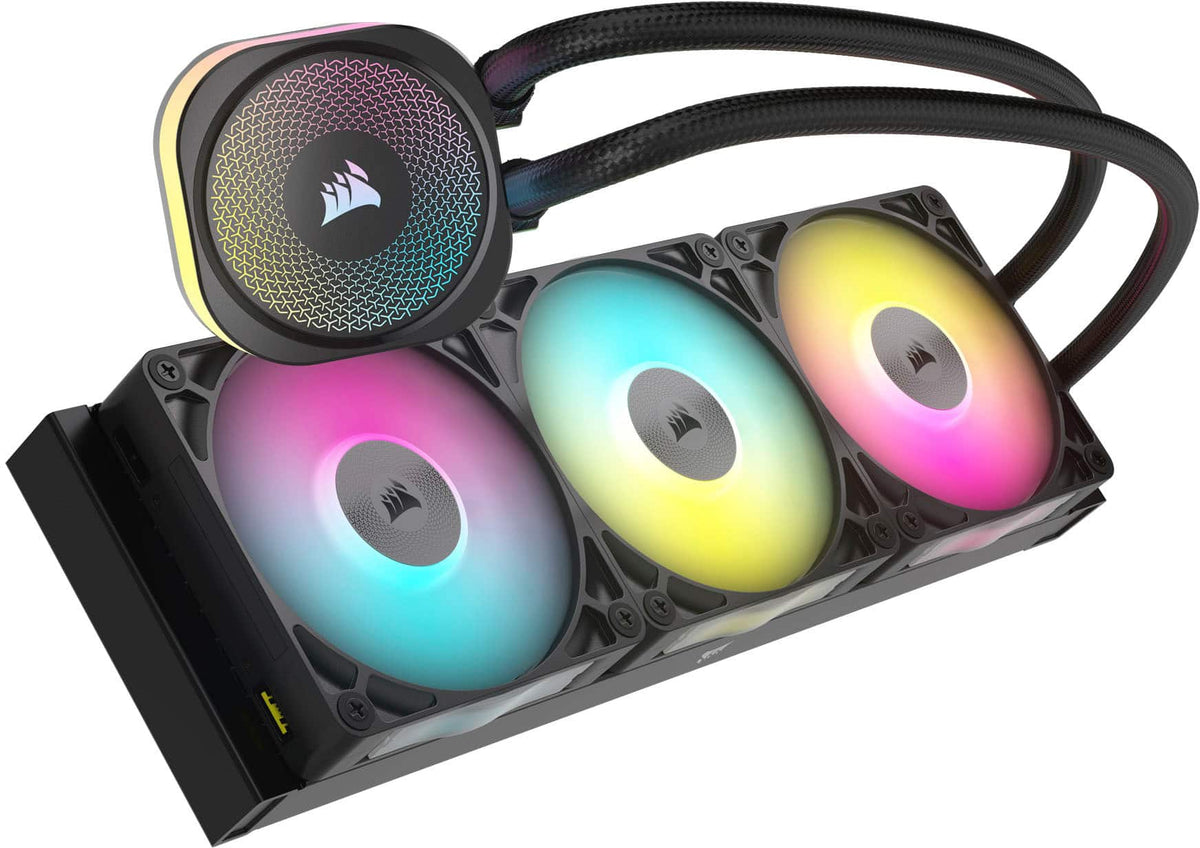 CORSAIR - iCUE LINK TITAN 360 RX Liquid CPU Cooler with RGB Lighting - Black