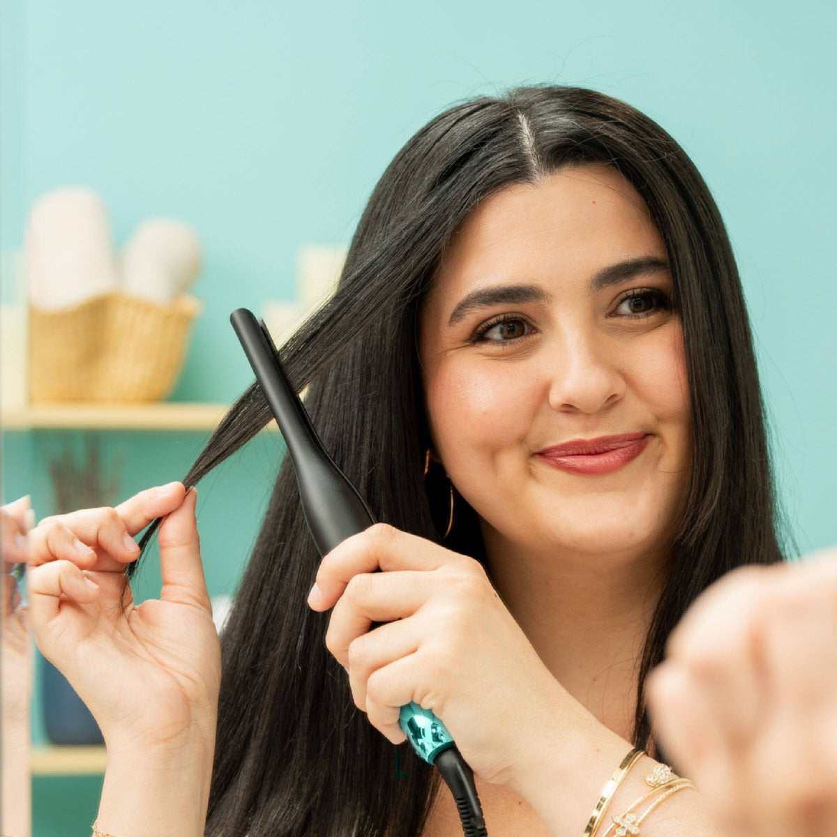 RevAir - Precision Root & Micro Edge Styler - 0.3 inch - Black & Teal