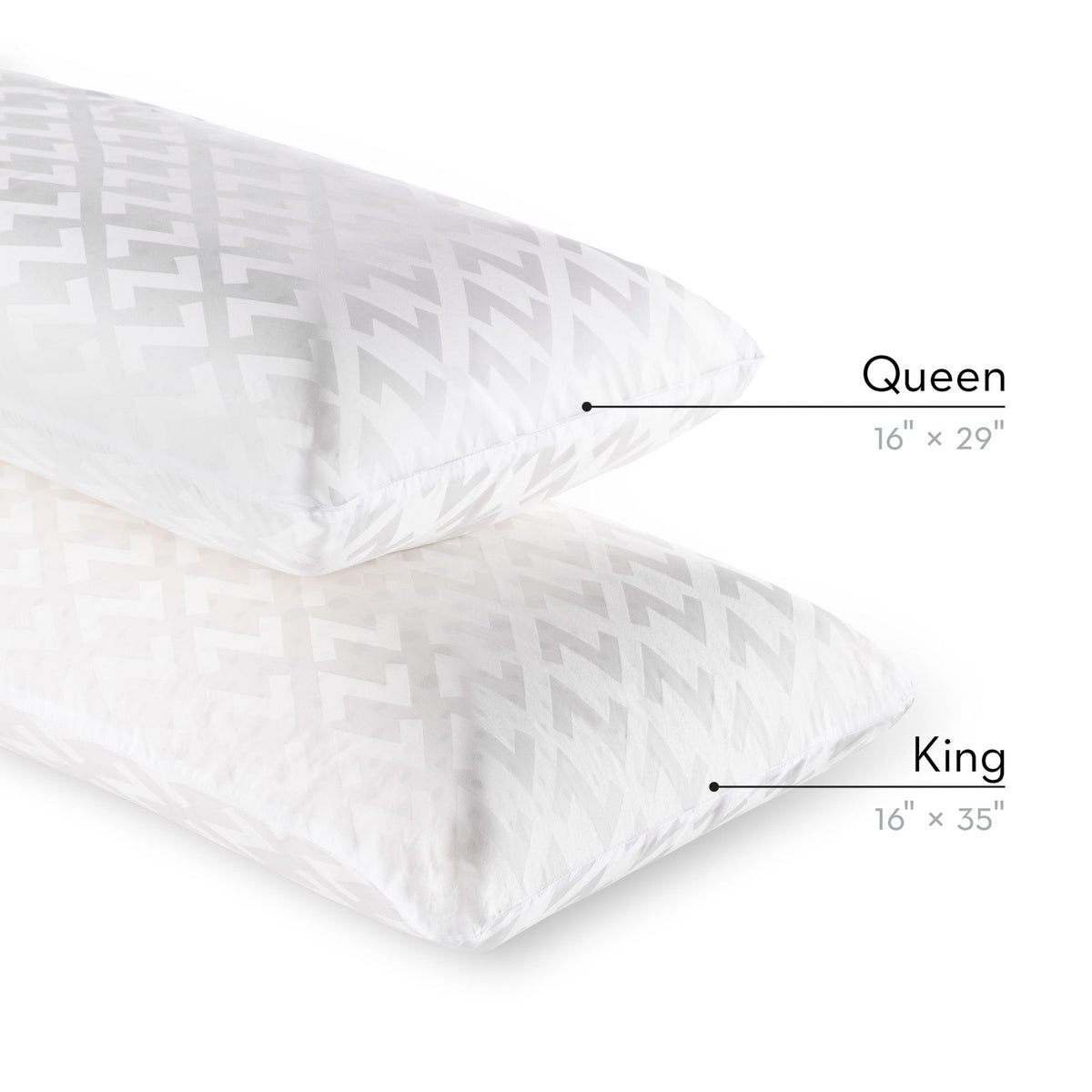 Almohada de espuma viscoelástica (Zoned Dough) con carbón de bambú