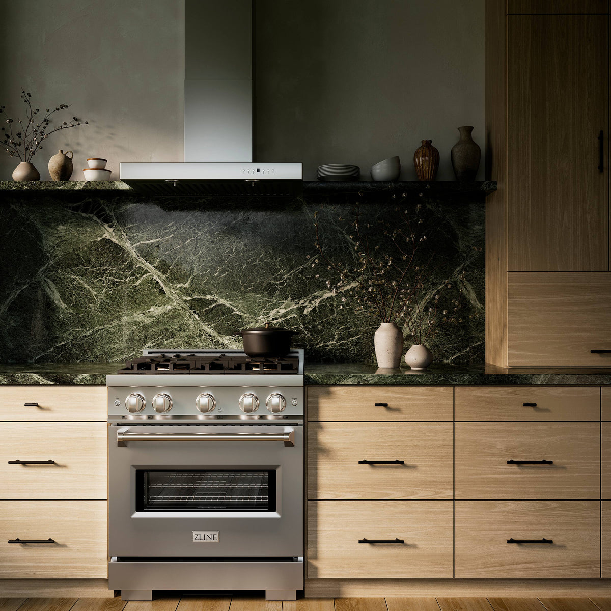 ZLINE - 30 in. 4.2 cu. ft. Classic Freestanding Dual Fuel Range with 4 DuoPro Burners and Convection Oven in Stainless Steel - Stainless Steel