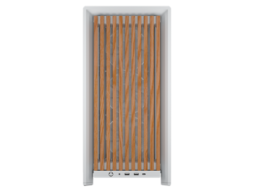 CORSAIR - FRAME 4000D WOOD RS Modular High Airflow Mid-Tower PC Case - White & Oak