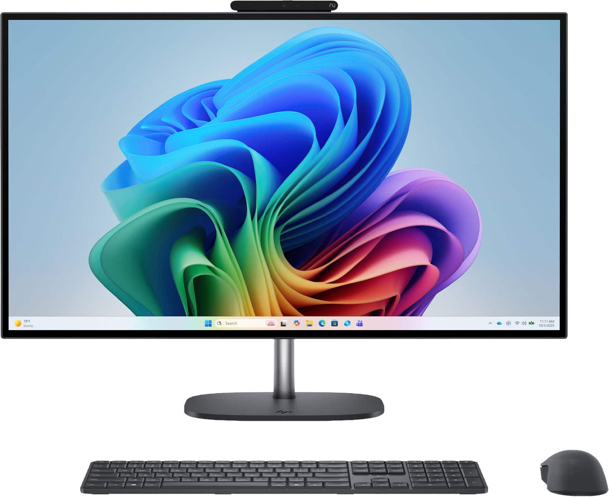 HP - OmniStudio X 27" QHD All-in-One w/ Adjustable Height - Intel Core Ultra 7 356H - 16GB Memory - 1TB SSD - Copilot+ PC - Eclipse Gray