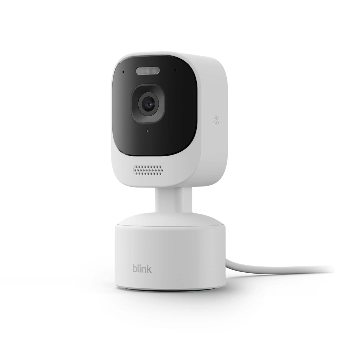 Blink - Mini Pan-Tilt 2K+ (newest model), rotating outdoor plug-in security camera, 2K video, Auto Tracking, 360° view - White