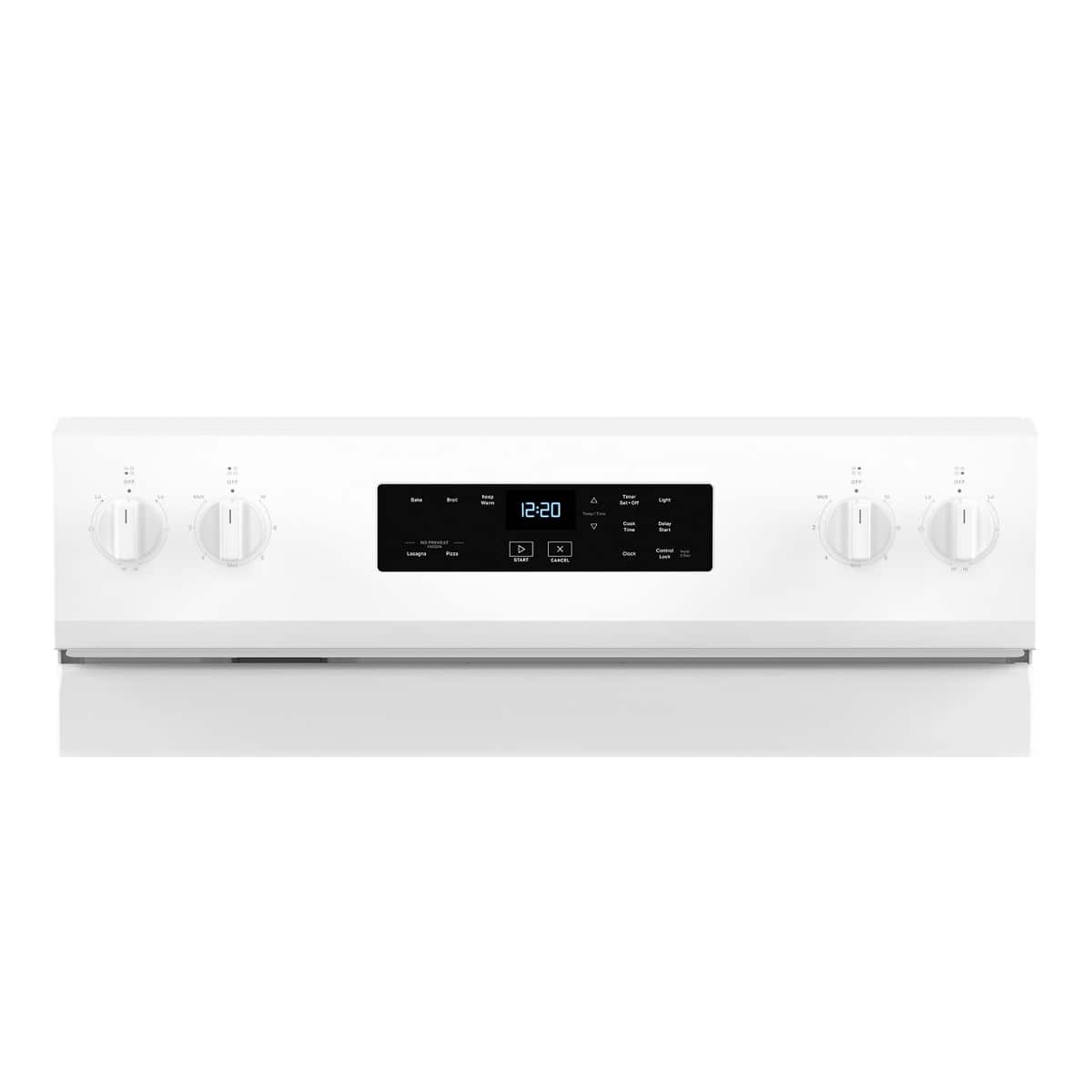 Whirlpool - 30 in. Wide 4 element 5.3 cu. ft. Freestanding Electric Range with No Preheat Mode - White