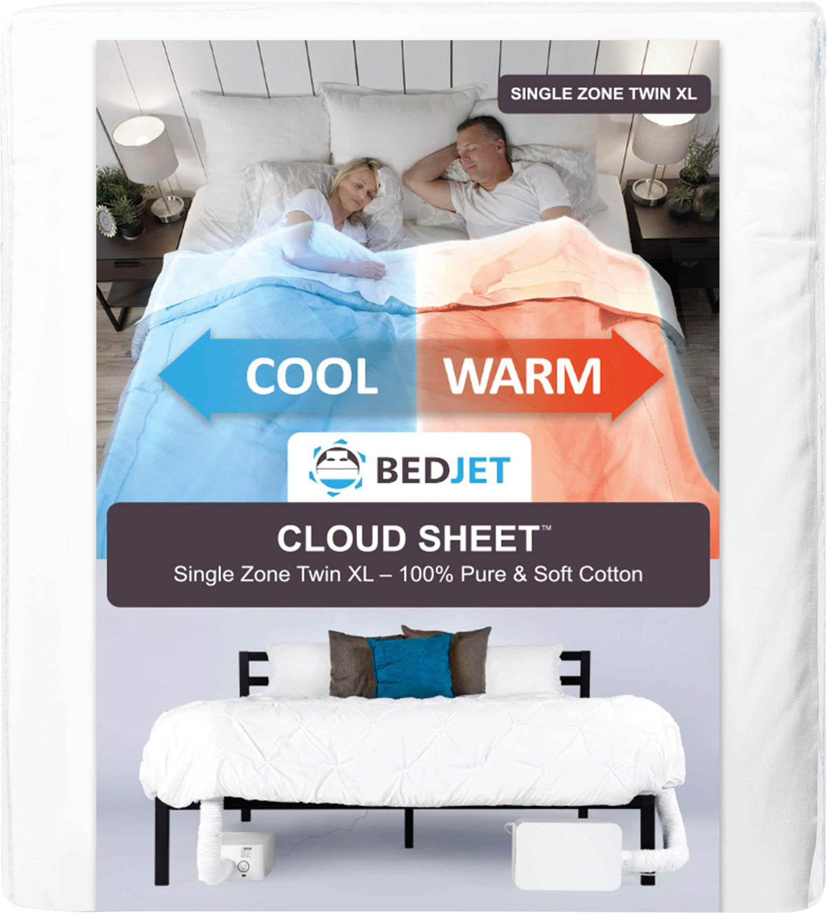 BedJet - Cloud Sheet Twin XL Size - White