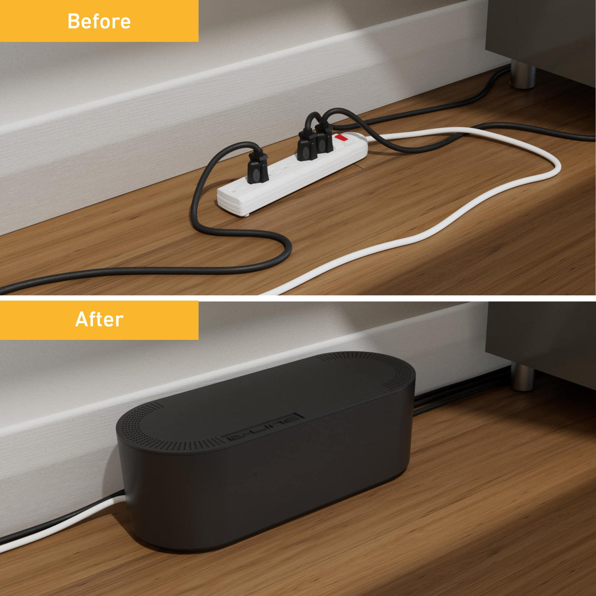 D-Line - Small Cord Organizer Box - Black