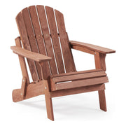 Sillón de jardín Adirondack plegable de gran tamaño, Silla de patio para jardín