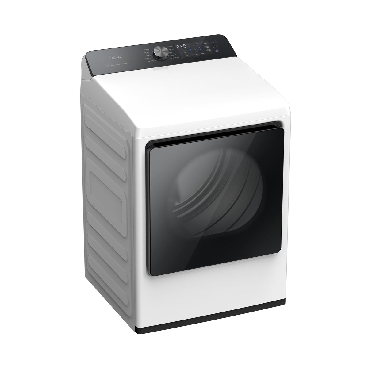 Midea - 7.4 Cu. Ft. Extra-Large Capacity Electric Dryer with QuadSensor Dry - White