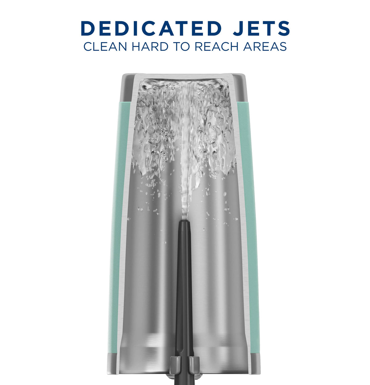 GE - 24" Front Control Built-In Stainless Steel Tub Dishwasher with 3rd Rack, Sanitize Cycle and 47 dBA - Stainless Steel