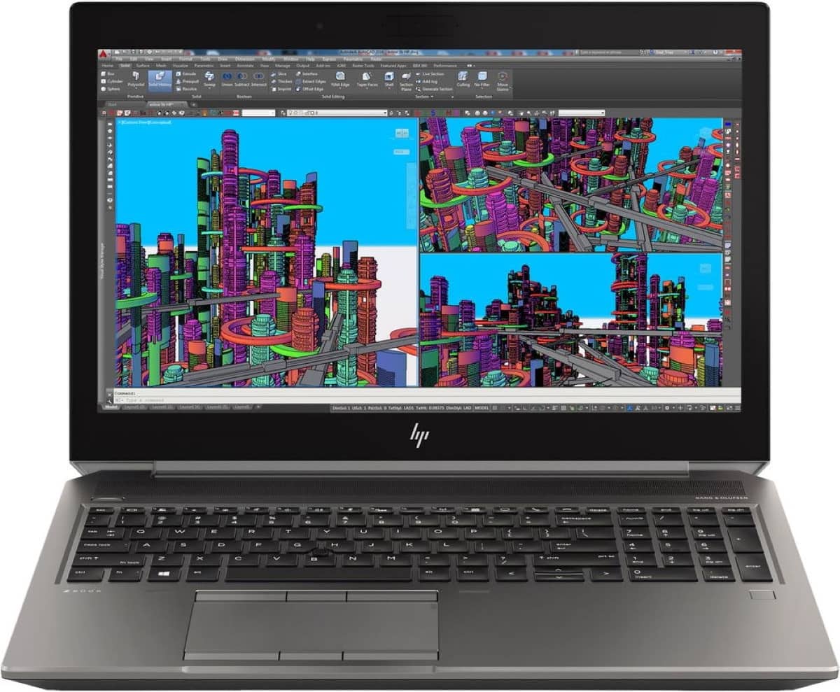 HP - Refurbished Good - 15.6" 1920 x 1080 FHD - Intel 8th Gen Core i7-8850H with 32GB RAM - NVIDIA Quadro P1000 - 1TB SSD - Gray