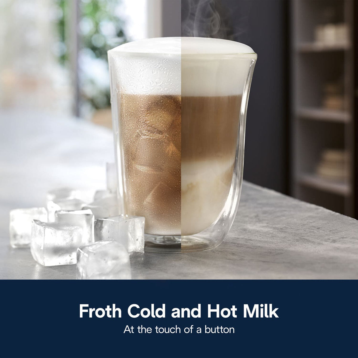 De'Longhi - LatteMix Countertop Cold & Hot Frother - Silver