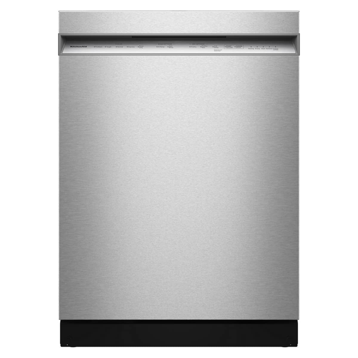 KitchenAid - 24 inch Front Control Built-In Tub Dishwasher with Third Level Utensil Rack and 47 dBA - Stainless Steel