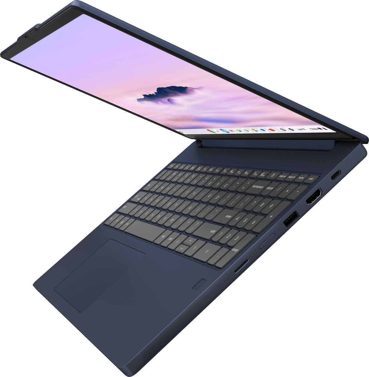 Lenovo - Chromebook Plus 15.3" 2K Touchscreen Laptop - Intel Core 3 Processor N355 2025 - 8GB Memory - 128GB UFS - Cosmic Blue