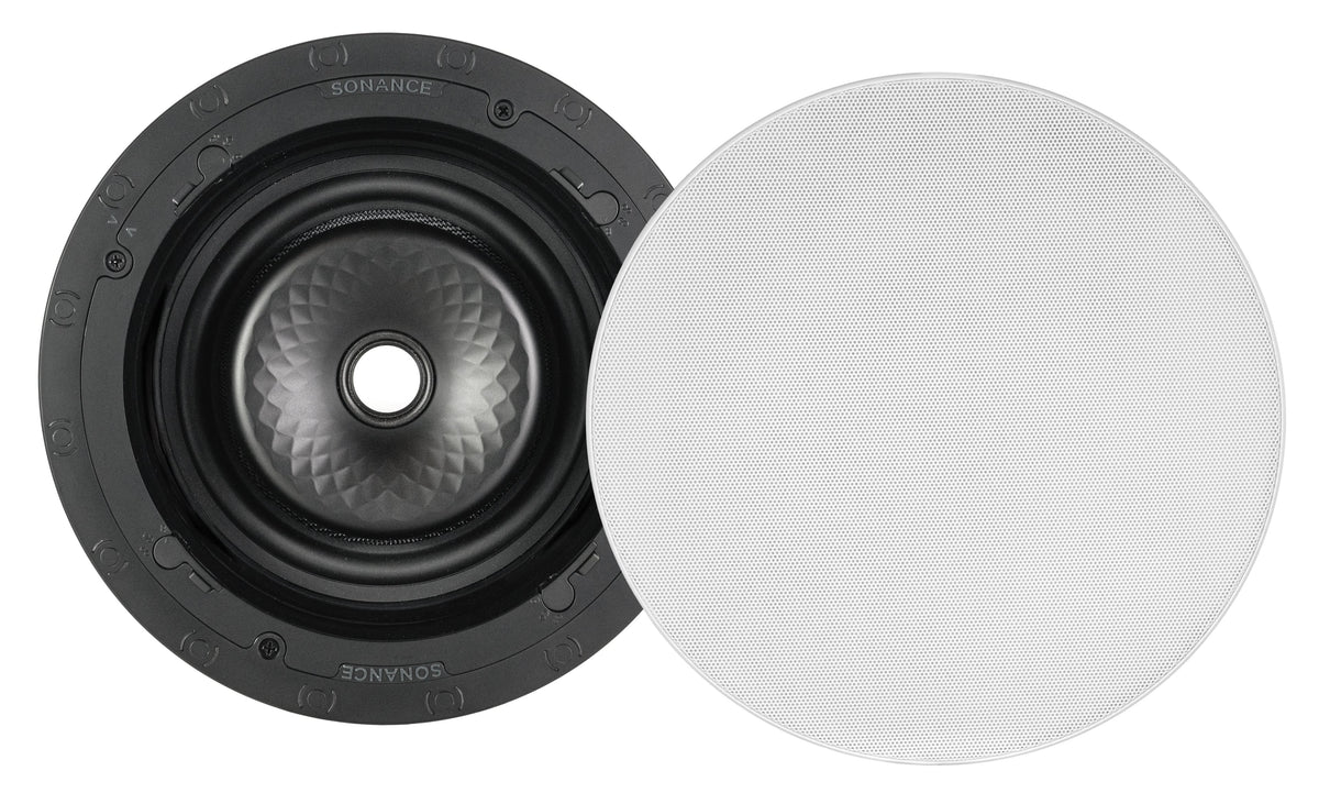 Sonance - VX86R SST SINGLE SPEAKER - Visual Experience Series 8" 2-Way Single Stereo In Ceiling Speaker (Each) - Paintable White