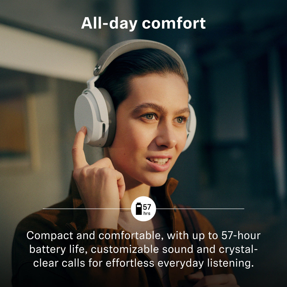 Sennheiser - MOMENTUM 5 Bluetooth Wireless Adaptive Noise-Canceling Over-The-Ear Headphones - Denim
