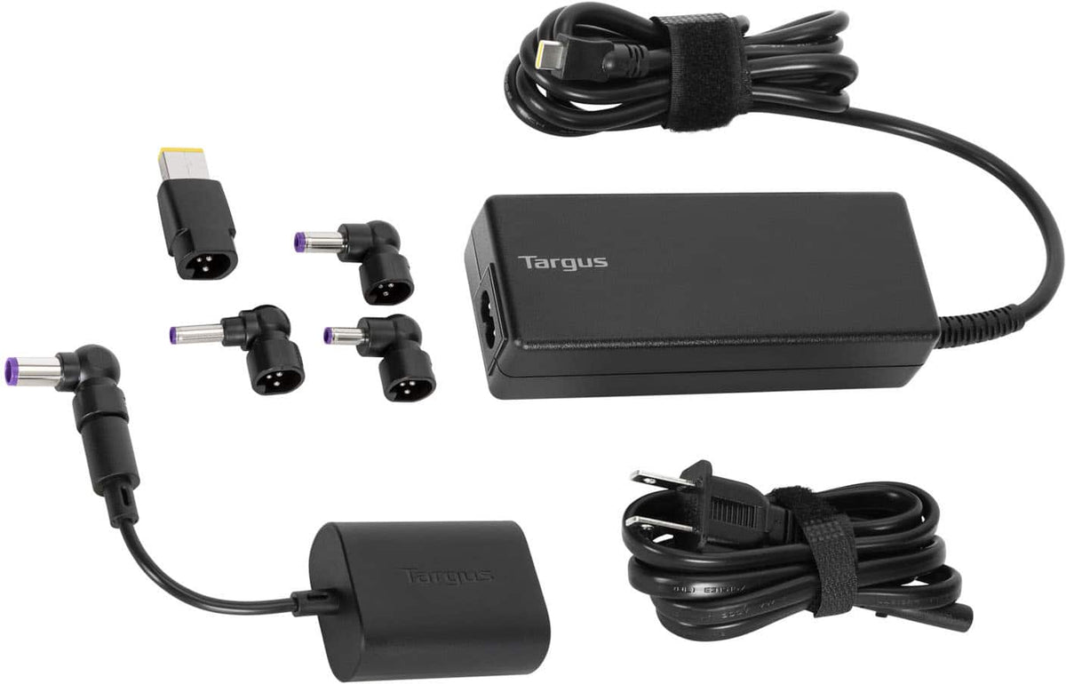Targus - 100W Universal USB-C & Legacy Charger  Kit - Black