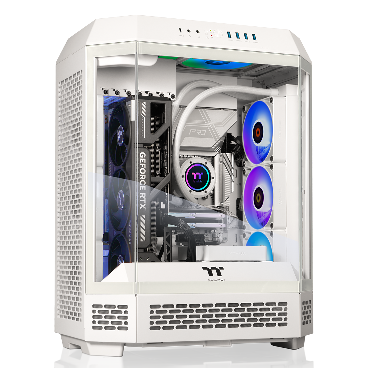 Thermaltake - Reactor 9880S Gaming Desktop AMD Ryzen 7 9800X3D 2025, 32GB DDR5, NVIDIA GeForce RTX 5080, 2TB NVMe M.2 - White