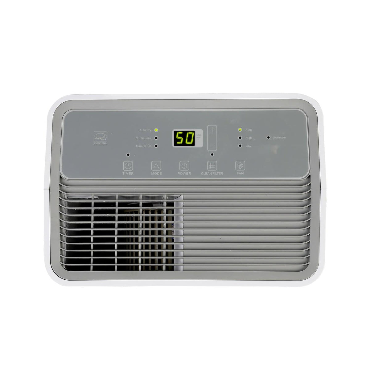 Hisense - 35 Pint 3000 Sq. Ft. 8 quarts Bucket Capacity Compact Dehumidifier with Slide-Out Bucket - White