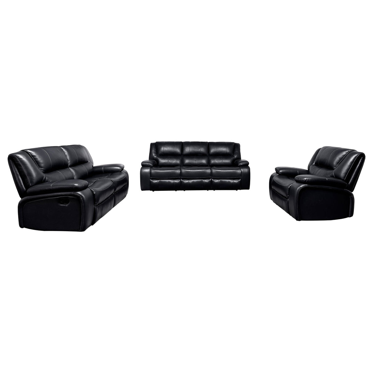 Elodie - Juego de sofá reclinable con reclinación manual