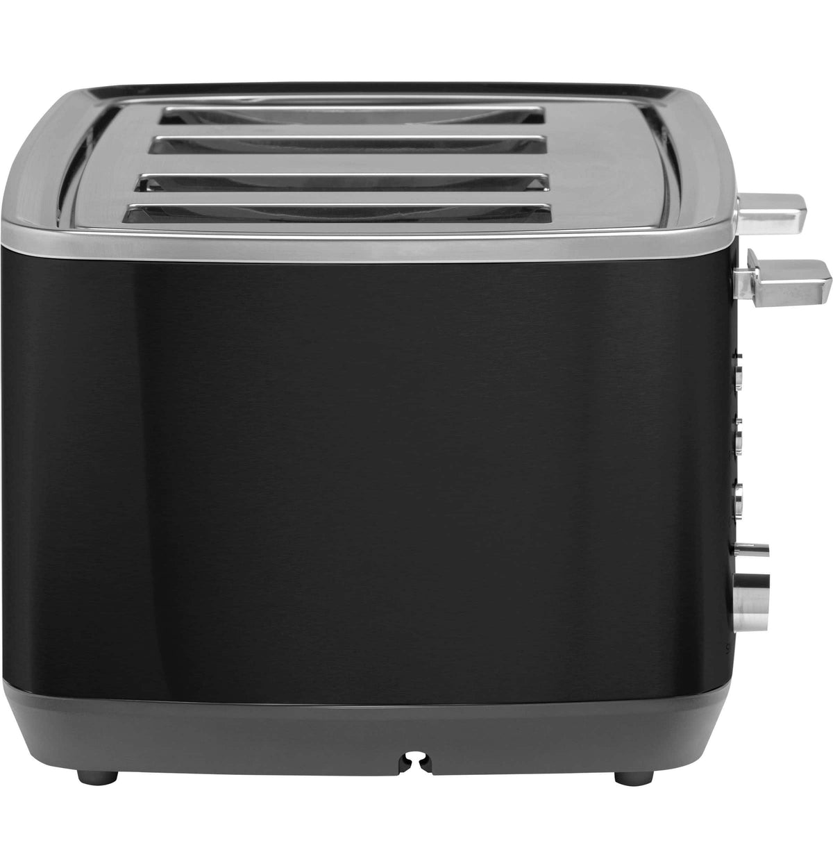 GE - 4-Slice Toaster with 7 Shade Settings and Extra Wide Slots - Onyx Black