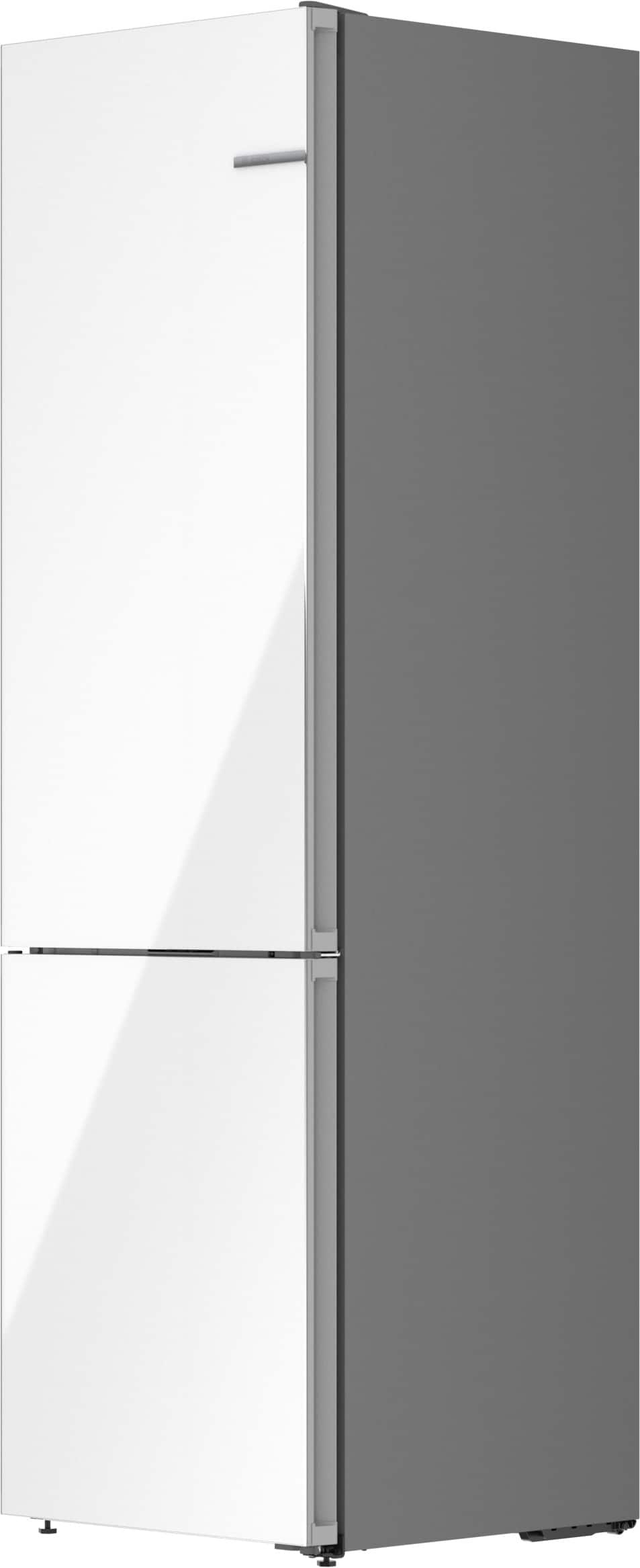 Bosch - 800 Series 24 in. Wide 12.8 Cu. Ft Bottom Freezer Counter-Depth Smart Refrigerator with Internal Ice and Water Dispenser - White