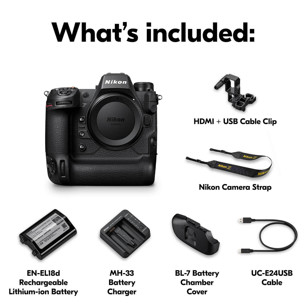 Nikon - Z 9 8K Video Mirrorless Camera (Body Only) - Black