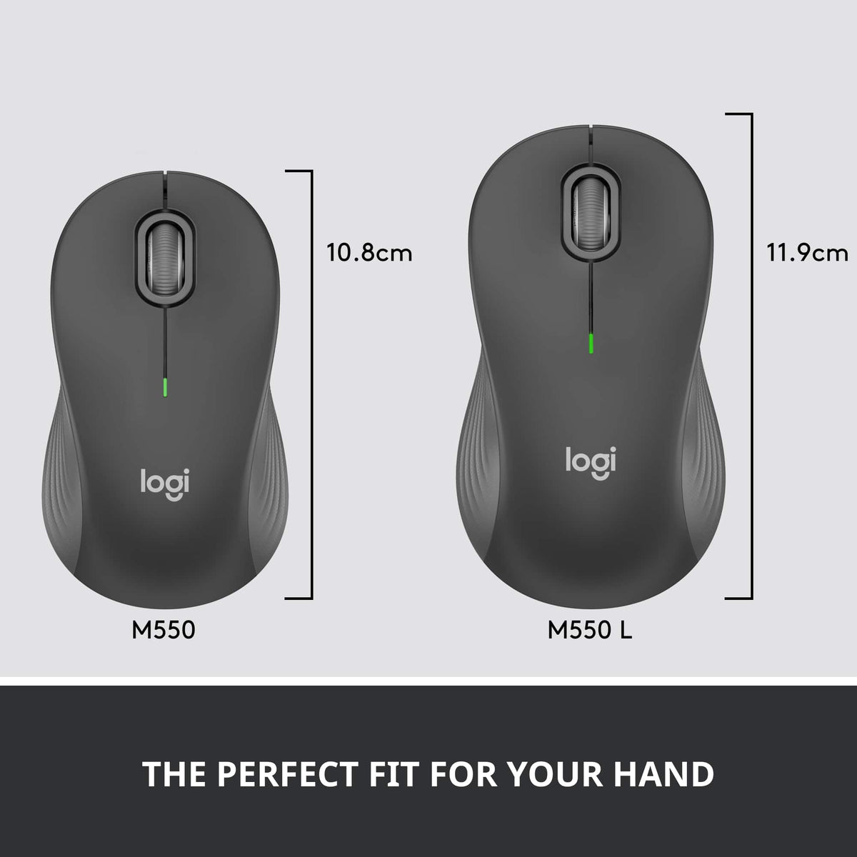 Logitech - Signature M550 Wireless Bluetooth Optical Ambidextrous Mouse with Silent Clicks - Wireless - Graphite