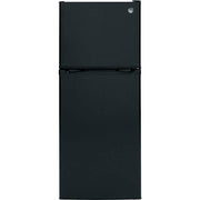 GE - 24 in. Wide 11.6 Cu. Ft. Top-Freezer Refrigerator with ENERGY STAR Certification - Black