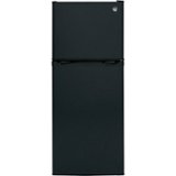 GE - 24 in. Wide 11.6 Cu. Ft. Top-Freezer Refrigerator with ENERGY STAR Certification - Black