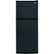 GE - 24 in. Wide 11.6 Cu. Ft. Top-Freezer Refrigerator with ENERGY STAR Certification - Black