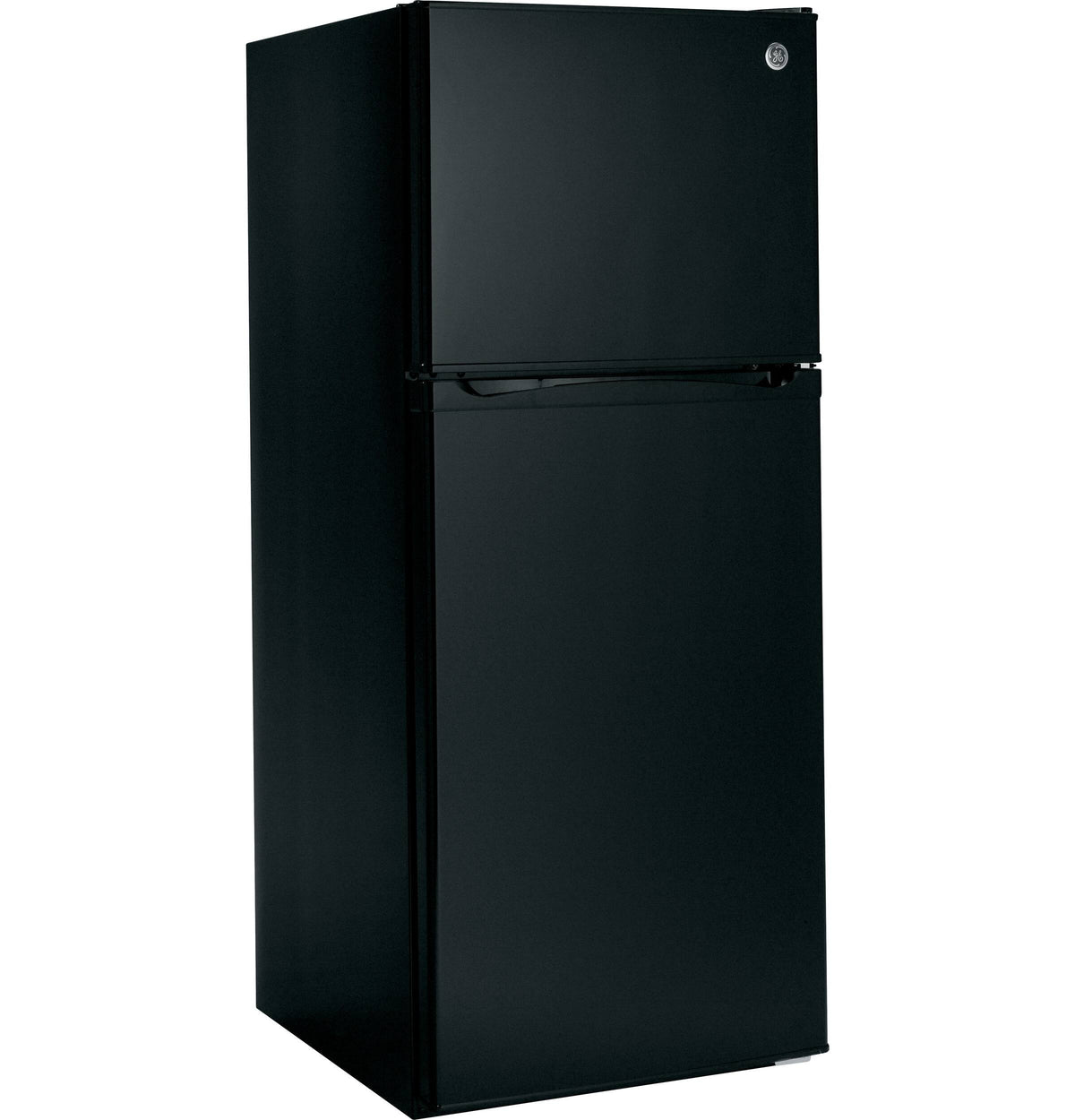 GE - 24 in. Wide 11.6 Cu. Ft. Top-Freezer Refrigerator with ENERGY STAR Certification - Black