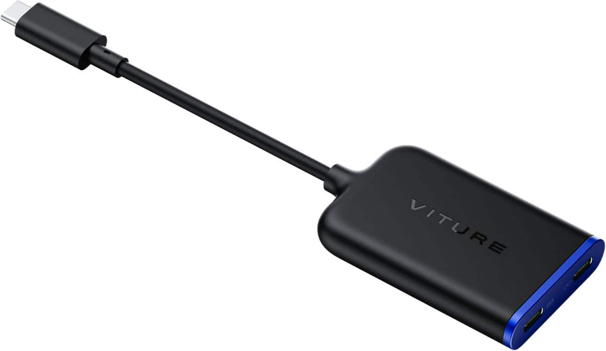 VITURE - USB-C XR Charging Adapter Ultra - Multi-Screen, 3DoF, Spatial 3D, VR Video, iPhone/Switch, Charge in Use - Black