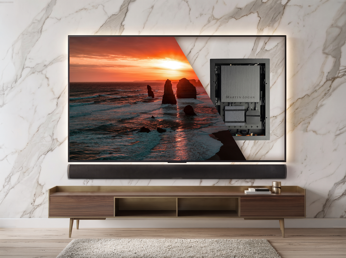MartinLogan - USR51 Ultra-Slim 5.1 Wall-Mountable A/V Receiver, 50W Per Channel with eARC, Anthem Room Correction, Built-In Streaming - Black