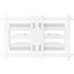 Kanto - Full-Motion TV Wall Mount for Most 37" - 75" TVs - Extends 21.8" - White