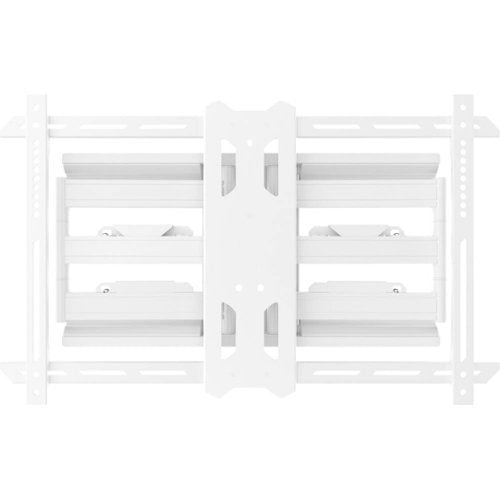 Kanto - Full-Motion TV Wall Mount for Most 37" - 75" TVs - Extends 21.8" - White