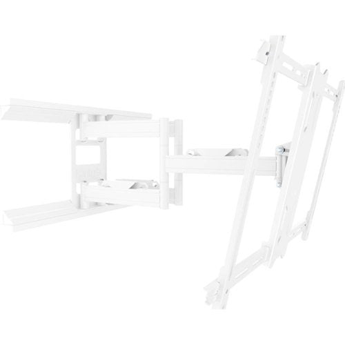 Kanto - Full-Motion TV Wall Mount for Most 37" - 75" TVs - Extends 21.8" - White