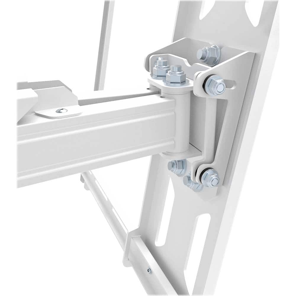 Kanto - Full-Motion TV Wall Mount for Most 37" - 75" TVs - Extends 21.8" - White