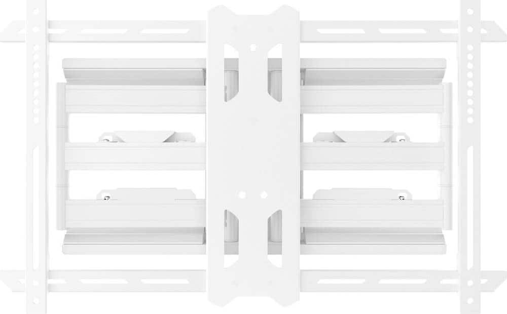 Kanto - Full-Motion TV Wall Mount for Most 37" - 75" TVs - Extends 21.8" - White