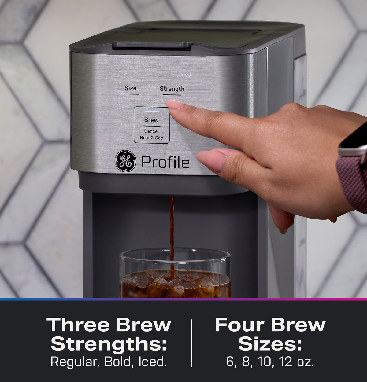 GE Profile - Brewpal Single-Serve Coffee Maker - Stainless Steel